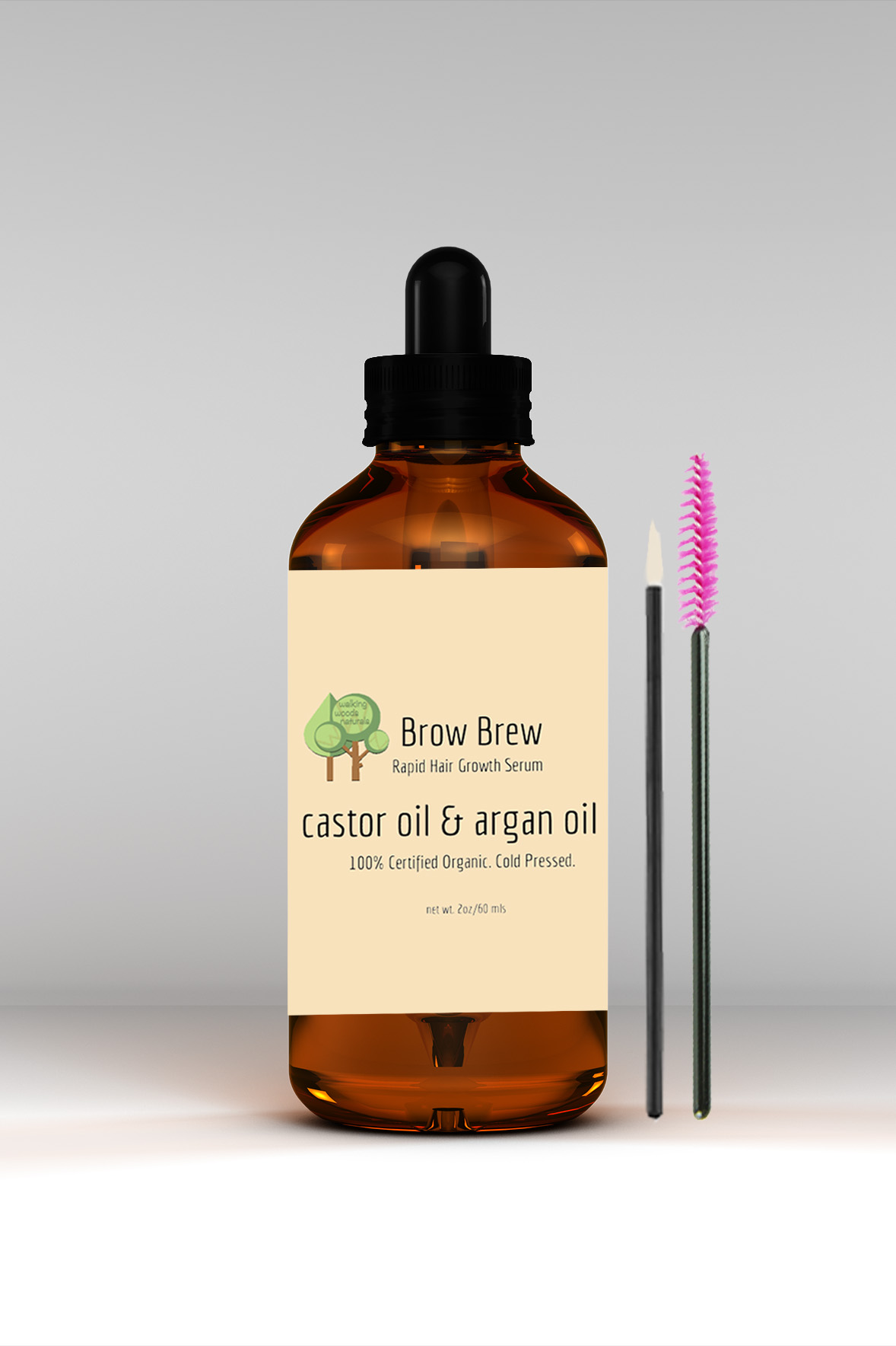 Grow & Shape your brows NATURALLY with Castor & Argan Oil !